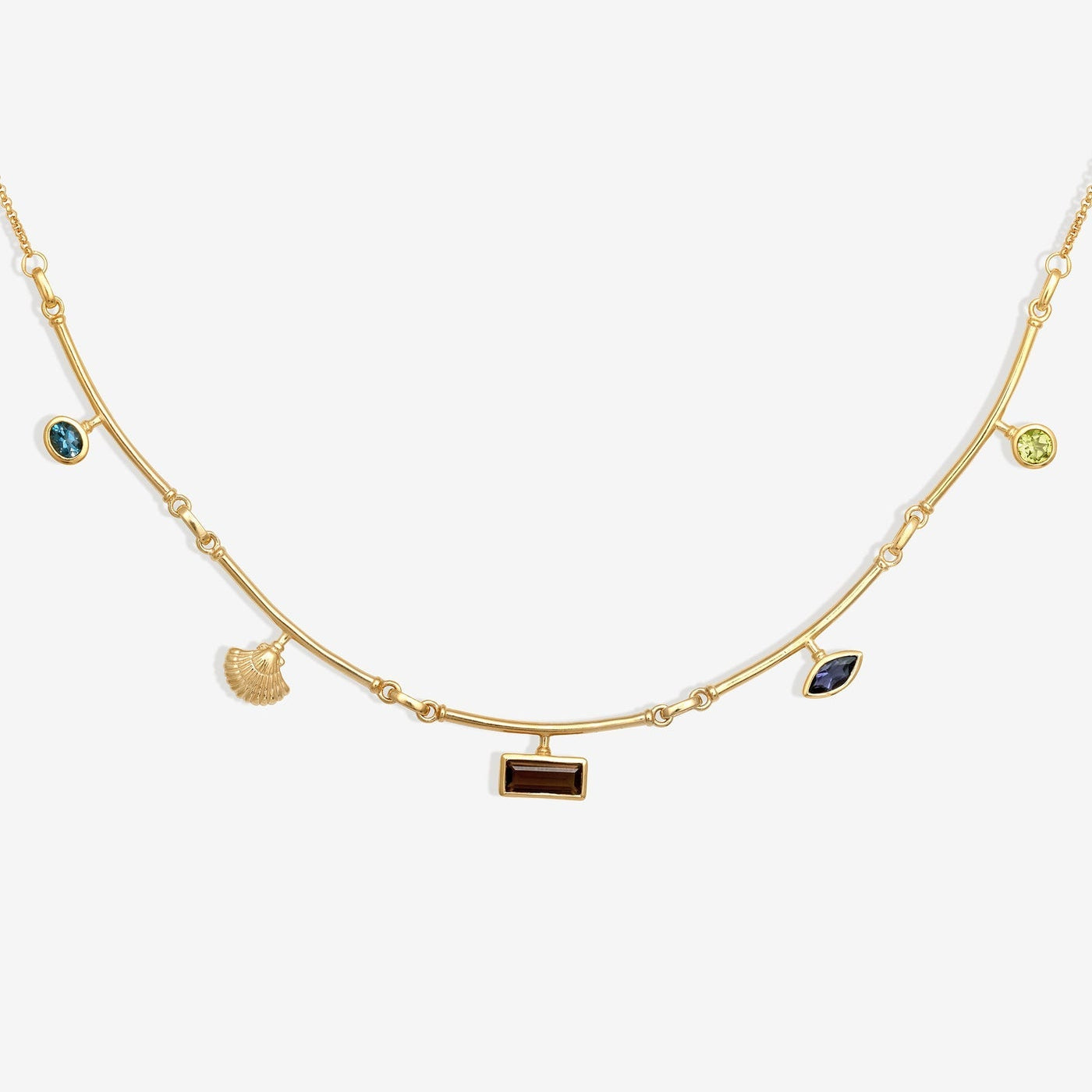 Temple of the Sun Ula Statement Necklace, Gold – Lily and Mitchell