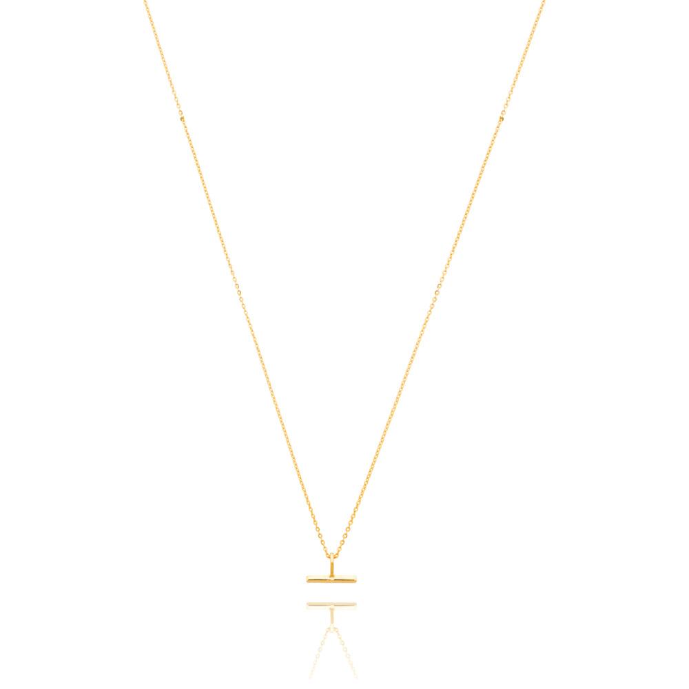 Linda Tahija Mini T-Bar Necklace, Gold – Lily and Mitchell
