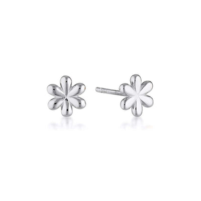 Linda Tahija Daisy Stud Earrings, Gold or Silver