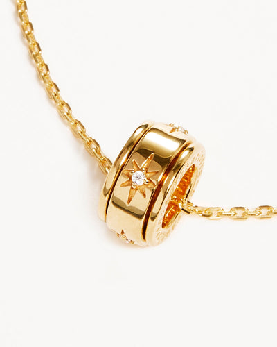 By Charlotte I Am Loved Spinning Meditation Necklace, Gold