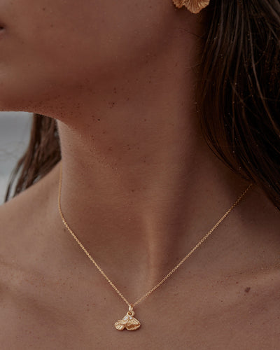 By Charlotte Ocean Whisper Necklace, Gold