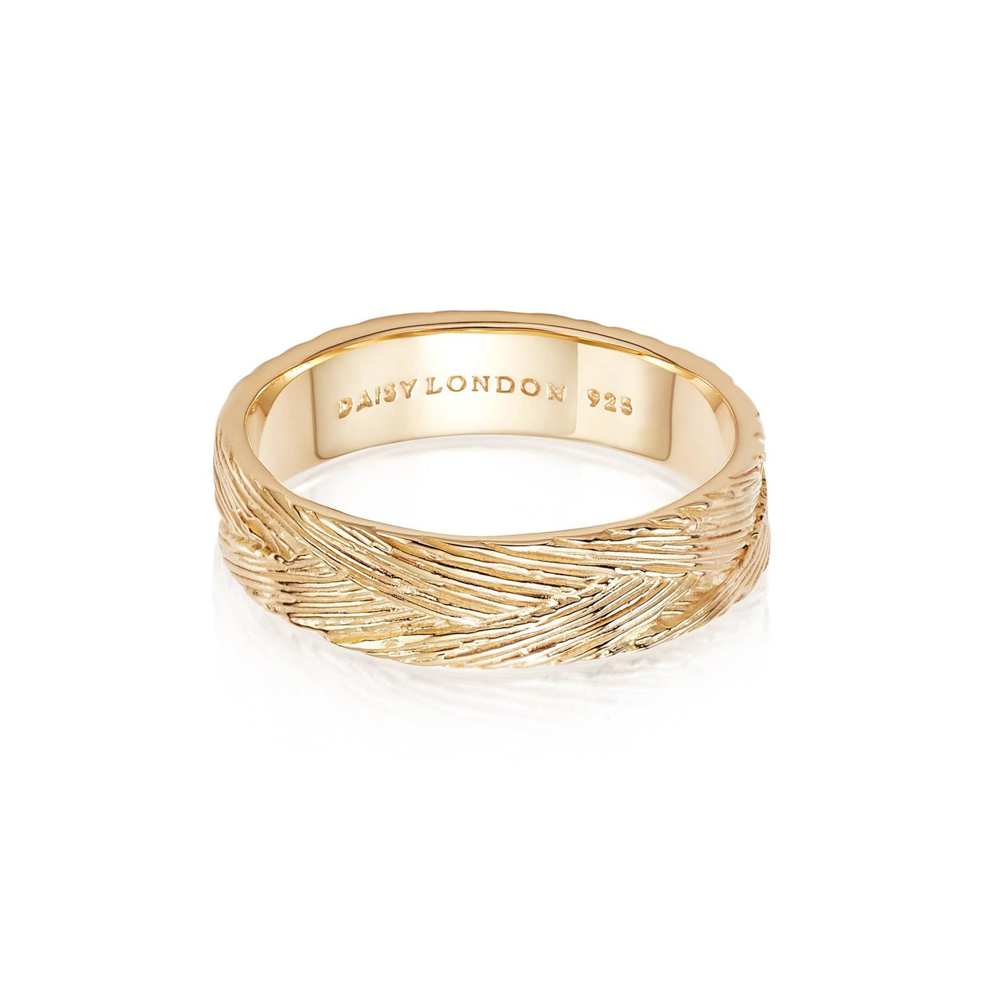 Daisy London Artisan Woven Stacking Ring, Gold