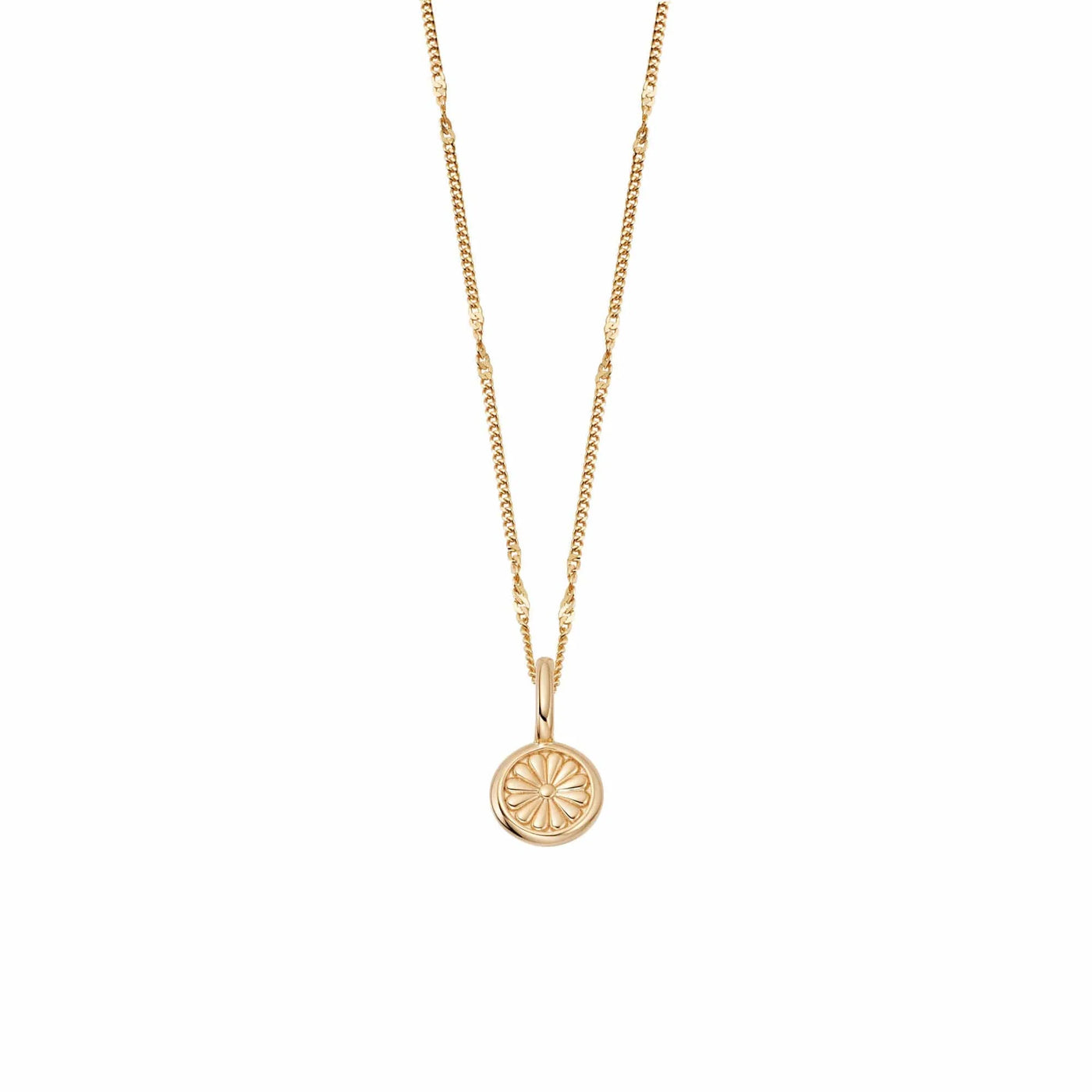 Daisy London Daisy Bloom Mini Pendant Necklace, Gold