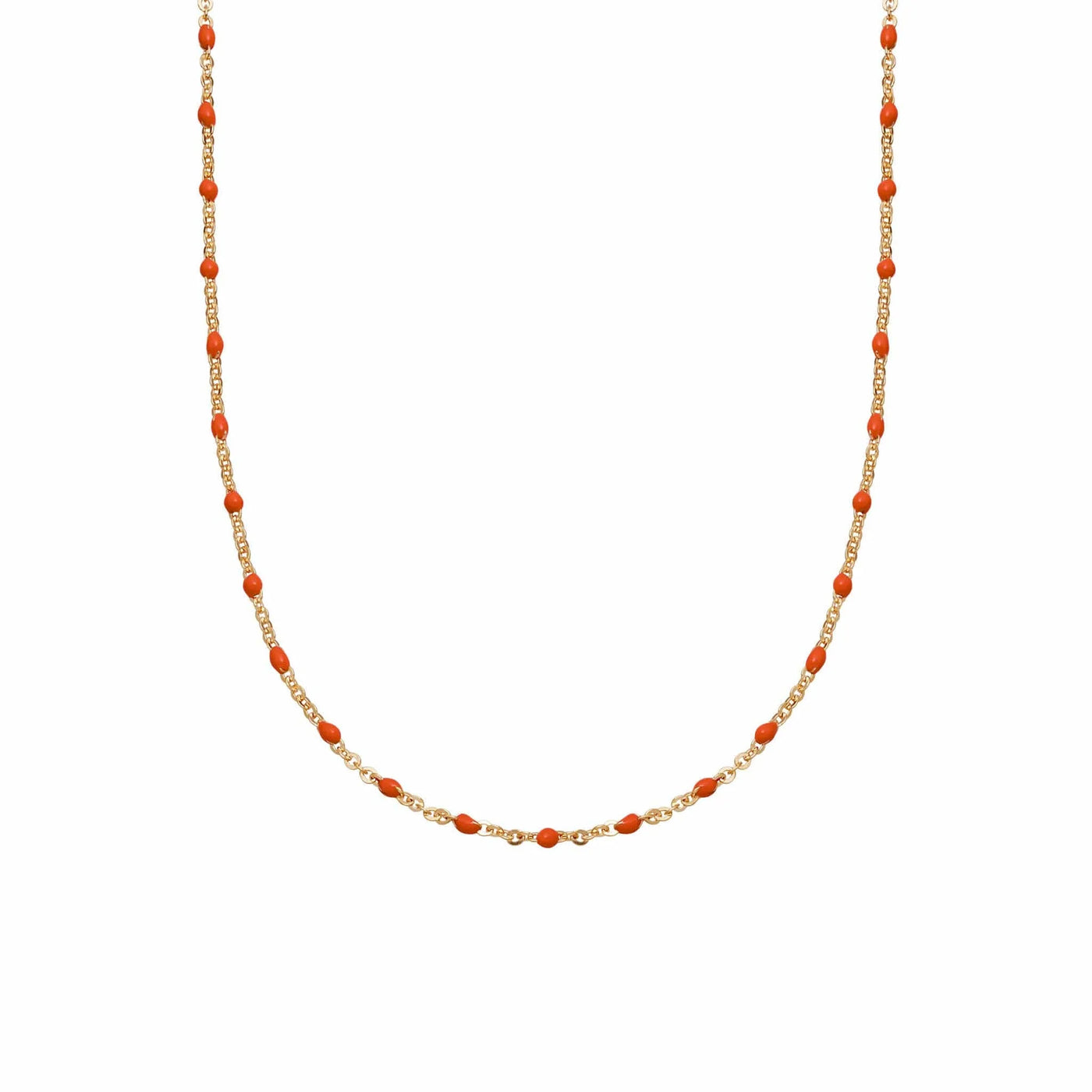 Daisy London Treasures Coral Beaded Necklace, Gold