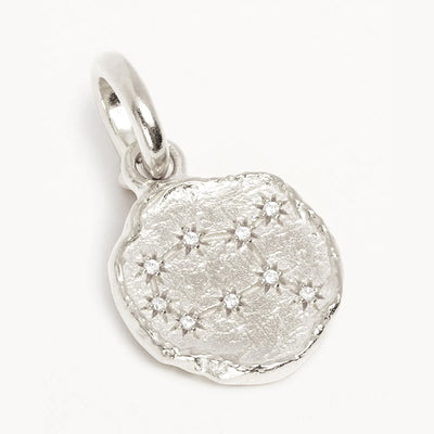 By Charlotte Cosmic Love Reversible Zodiac Pendant, Silver