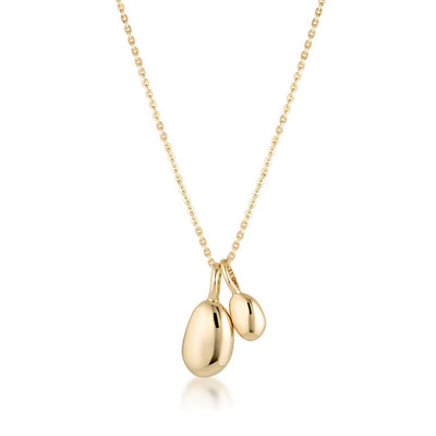 Linda Tahija Double Alga Necklace, Gold or Silver