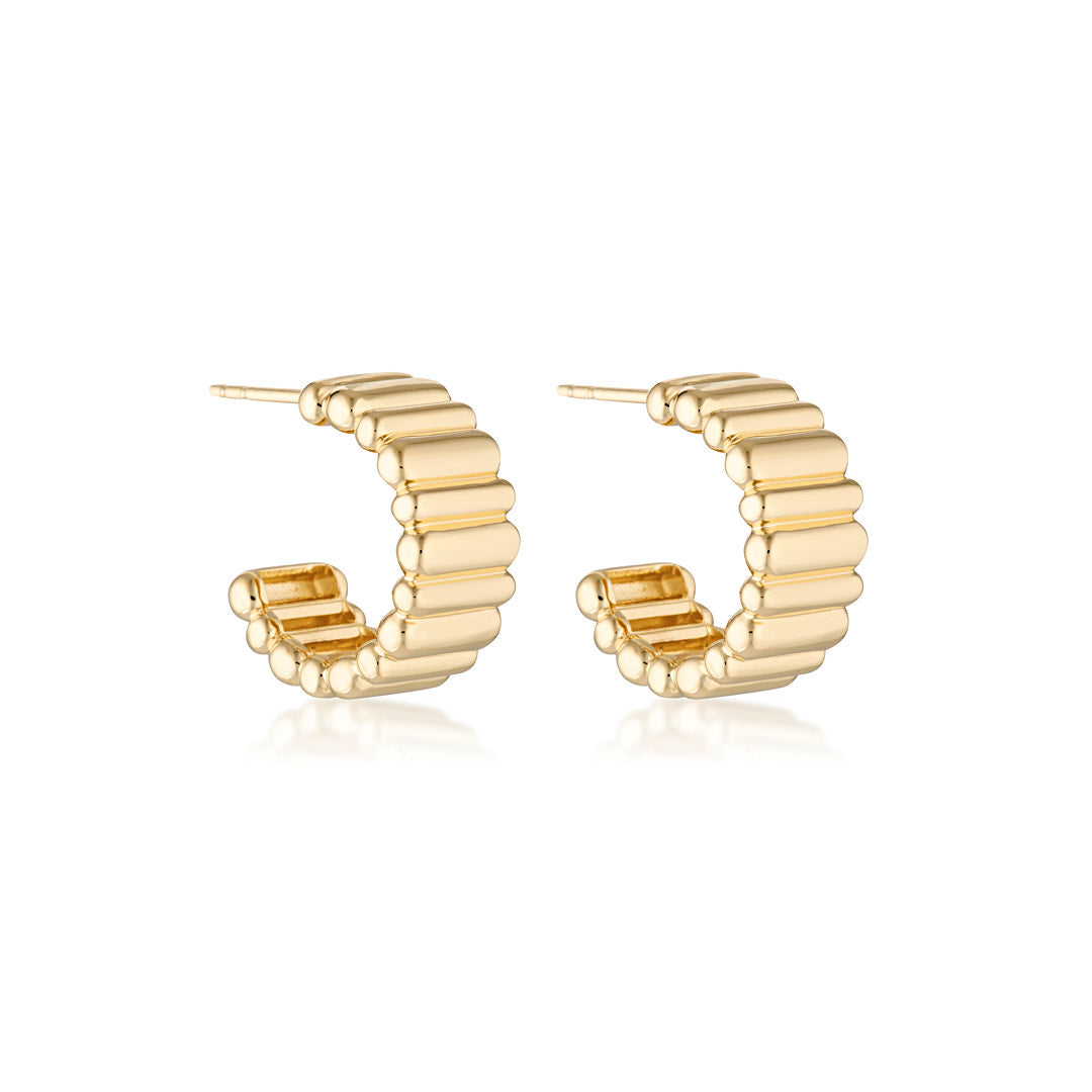 Linda Tahija Linea Hoop Earrings, Gold