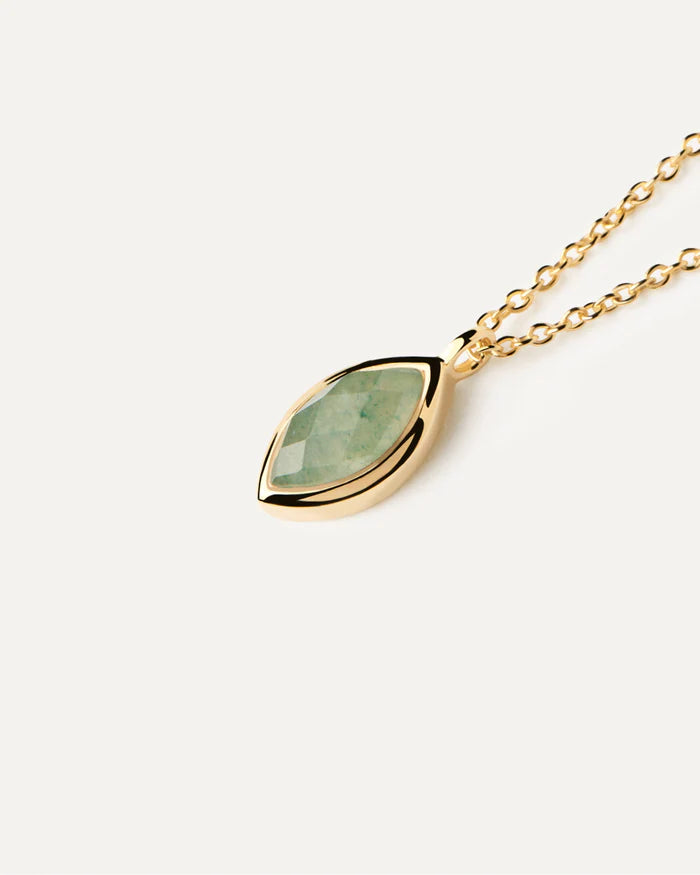 PD Paola Green Aventurine Nomad Necklace, Gold