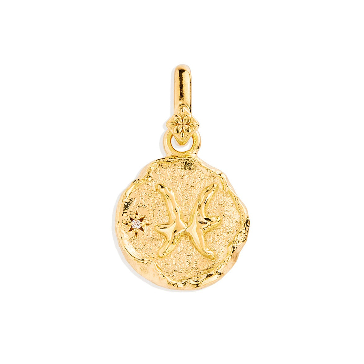 By Charlotte Cosmic Love Reversible Annex Link Pendant, Gold