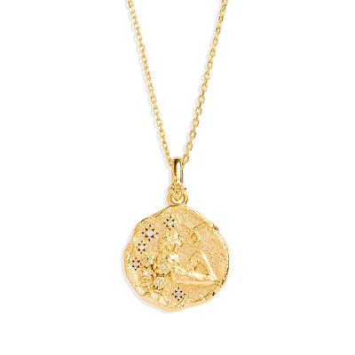 By Charlotte She Is Zodiac Necklace, Gold