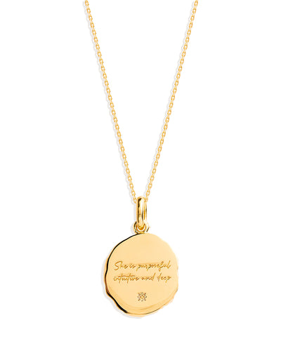 By Charlotte She Is Zodiac Necklace, Gold