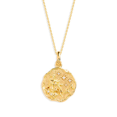 By Charlotte She Is Zodiac Necklace, Gold