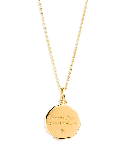 By Charlotte She Is Zodiac Necklace, Gold