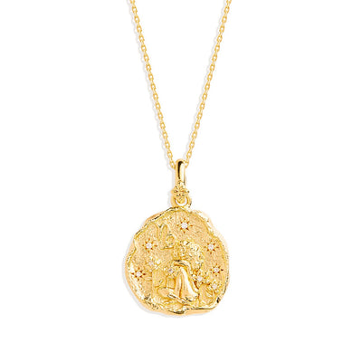 By Charlotte She Is Zodiac Necklace, Gold