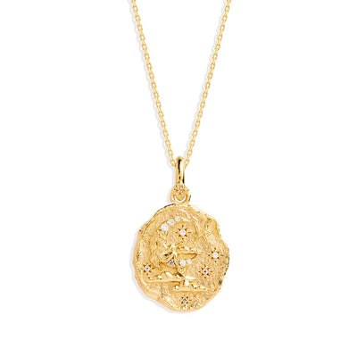 By Charlotte She Is Zodiac Necklace, Gold