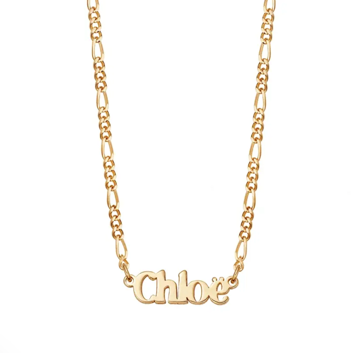 Daisy Personalised Name Necklace, Gold