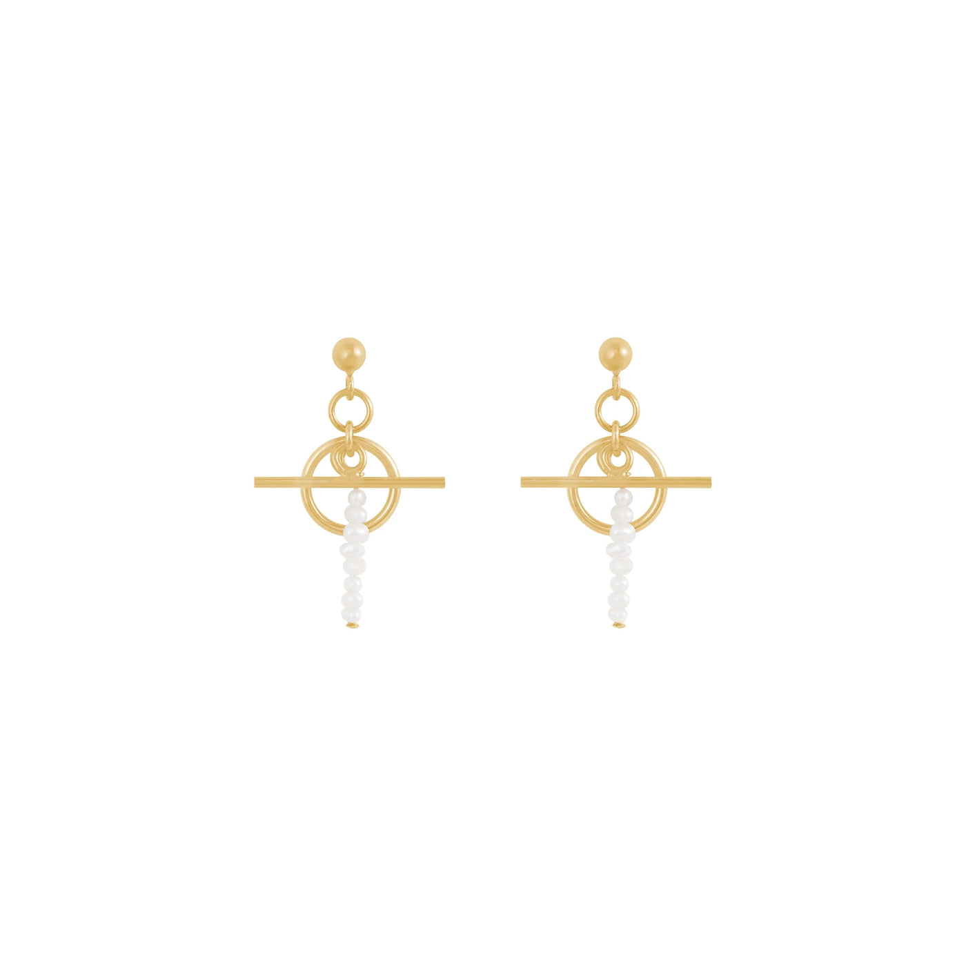 Alana Maria Alma Earrings, Gold