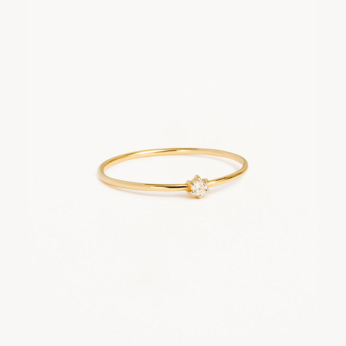 By Charlotte 14k Gold Sweet Droplet Diamond Ring