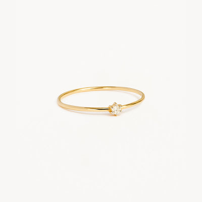 By Charlotte 14k Gold Sweet Droplet Diamond Ring