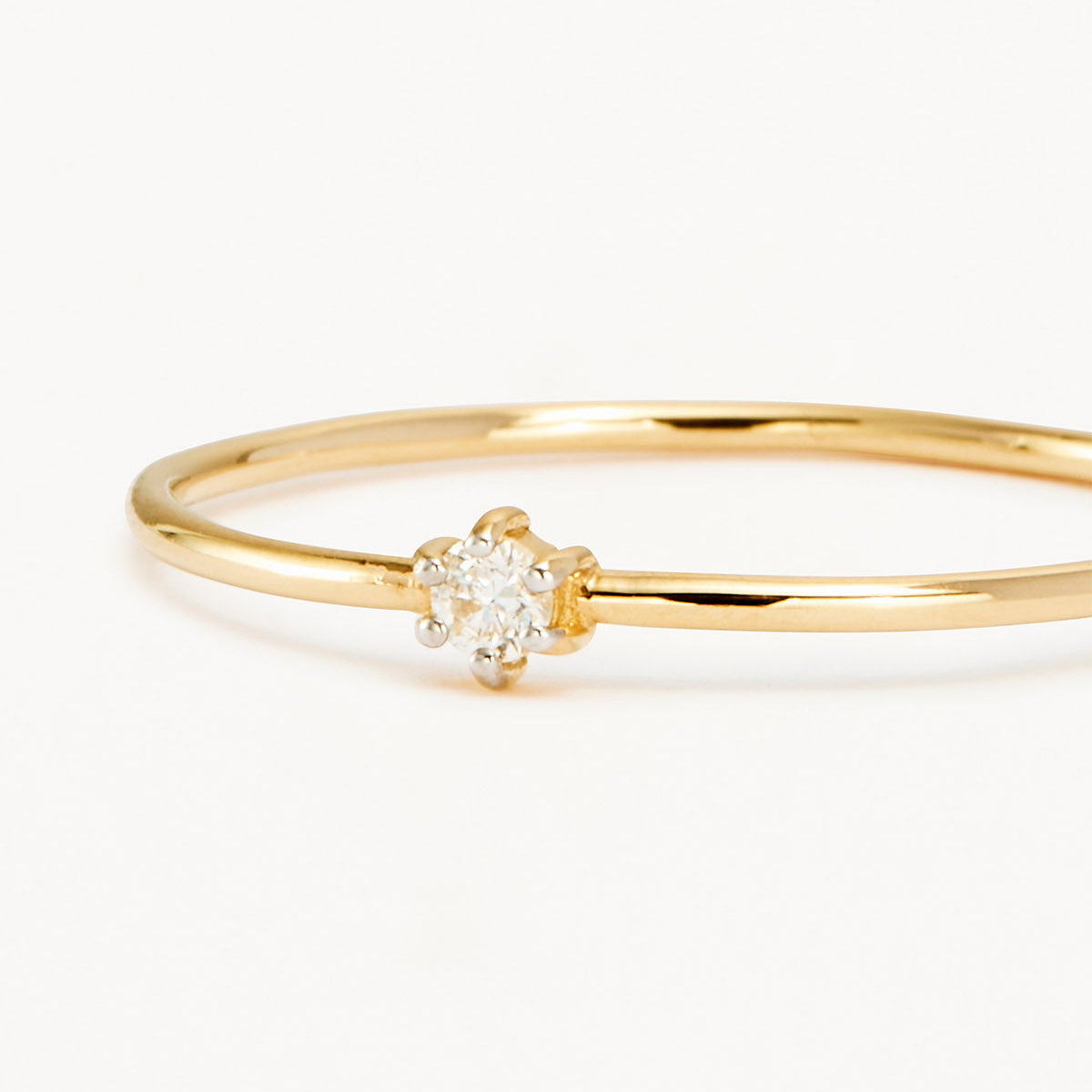 By Charlotte 14k Gold Sweet Droplet Diamond Ring