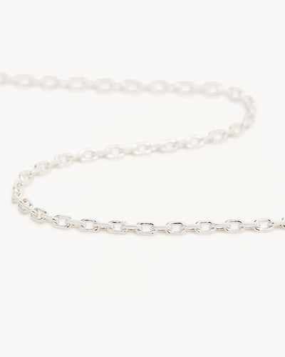 By Charlotte 14k White Gold 18" Signature Chain Necklace