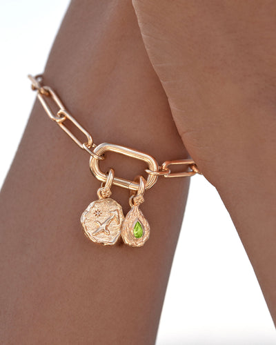 By Charlotte With Love Annex Link Bracelet, Gold