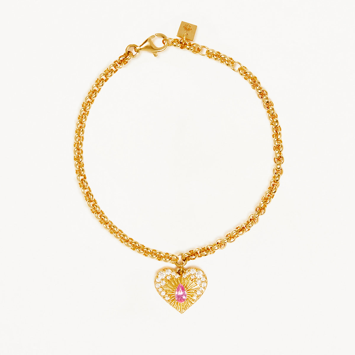 By Charlotte Connect With Your Heart Bracelet, Gold