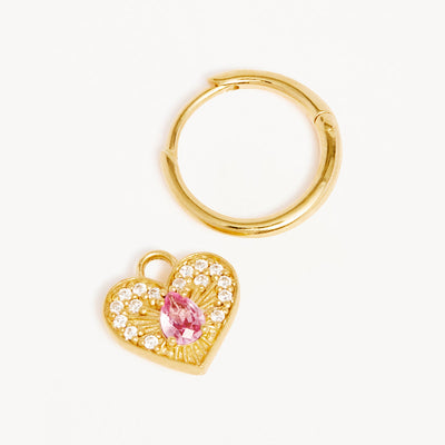 By Charlotte Connect With Your Heart Hoop Earrings, Gold