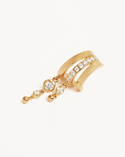 By Charlotte Ocean Mist Illusion Hoops, Gold