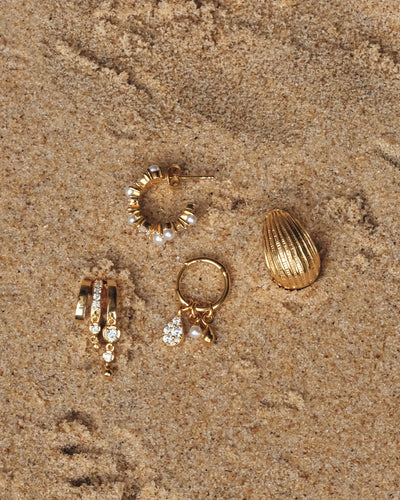 By Charlotte Ocean Mist Illusion Hoops, Gold