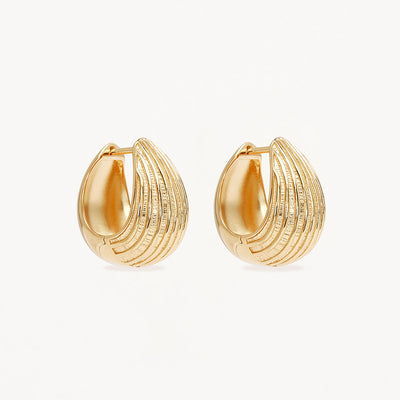 By Charlotte Ocean Whisper Hoops, Gold