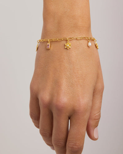 By Charlotte Bloom with Grace Bracelet, Gold