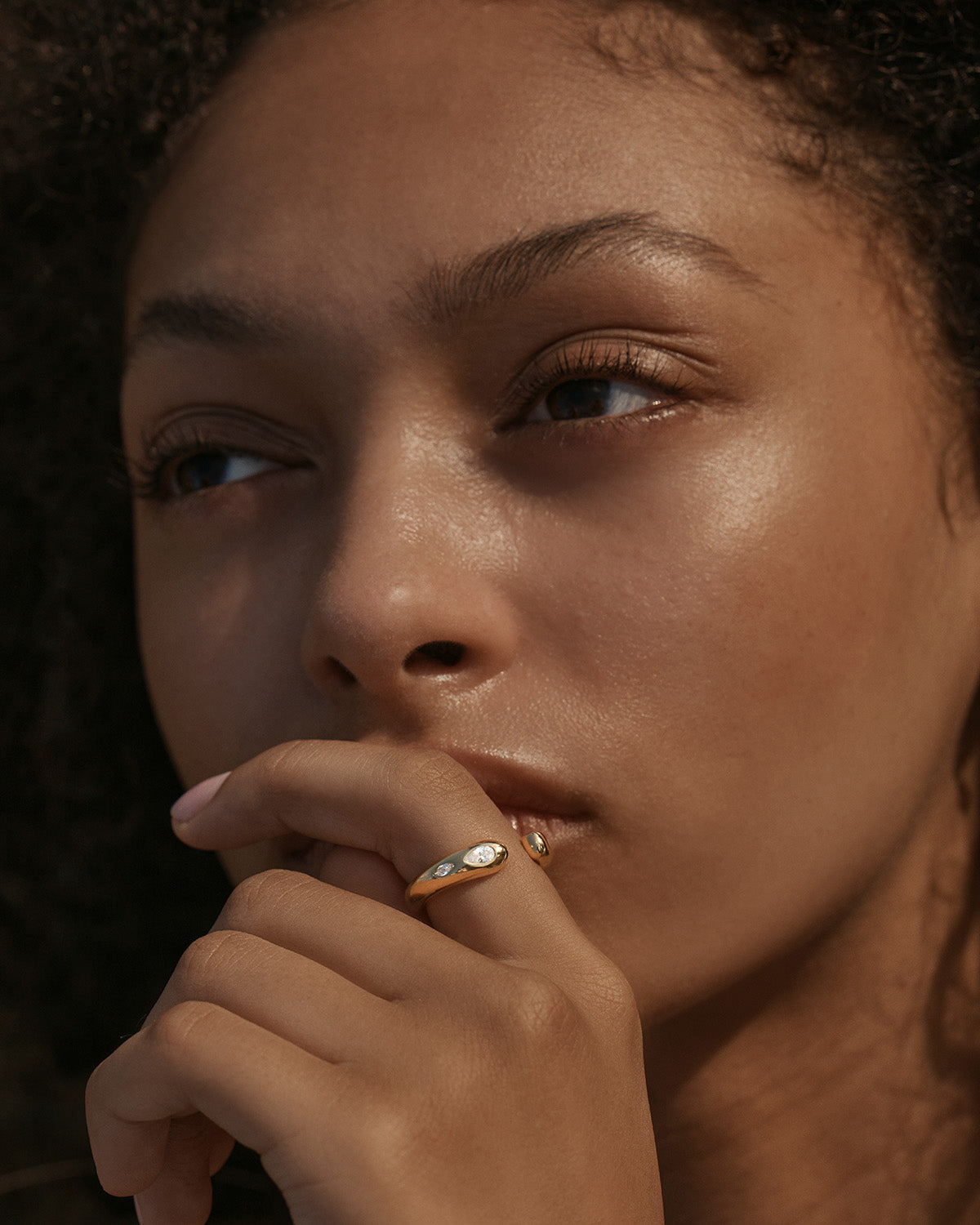 By Charlotte Dewdrop Ring, Gold