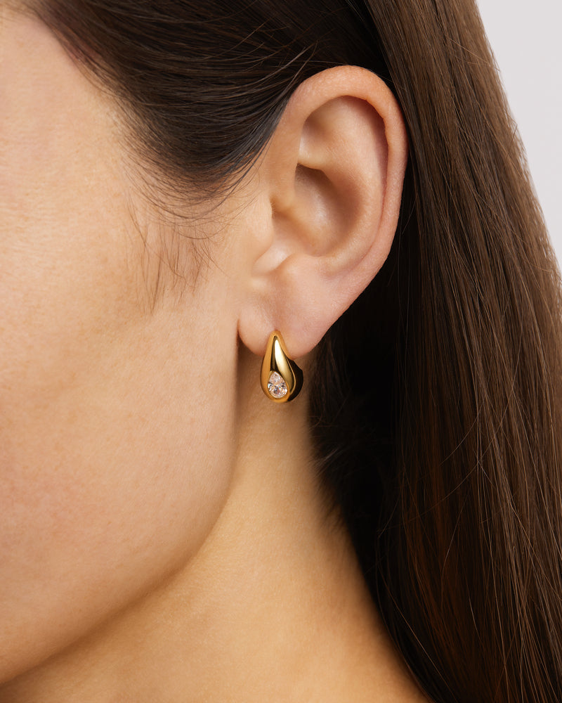 By Charlotte Dewdrop Earrings Small, Gold