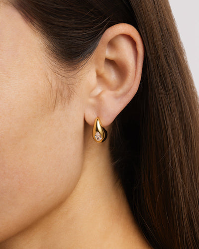 By Charlotte Dewdrop Earrings Small, Gold