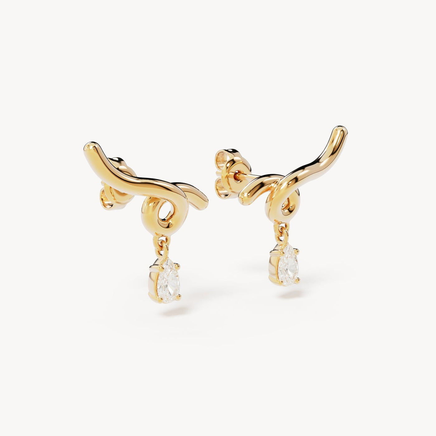 By Charlotte Entwined With You Earrings, Gold