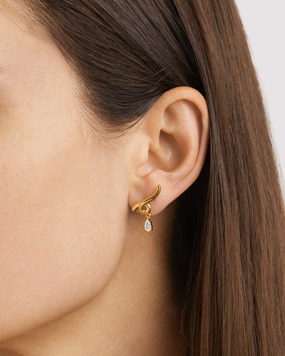 By Charlotte Entwined With You Earrings, Gold