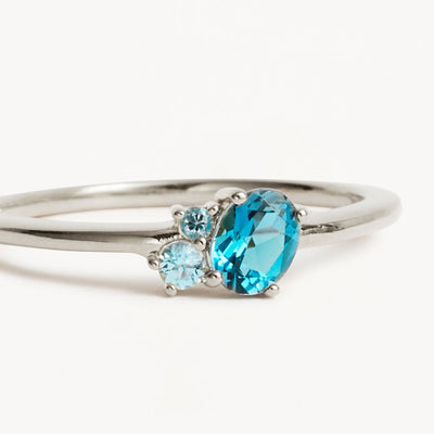 By Charlotte Kindred December Birthstone Ring, Gold or Silver