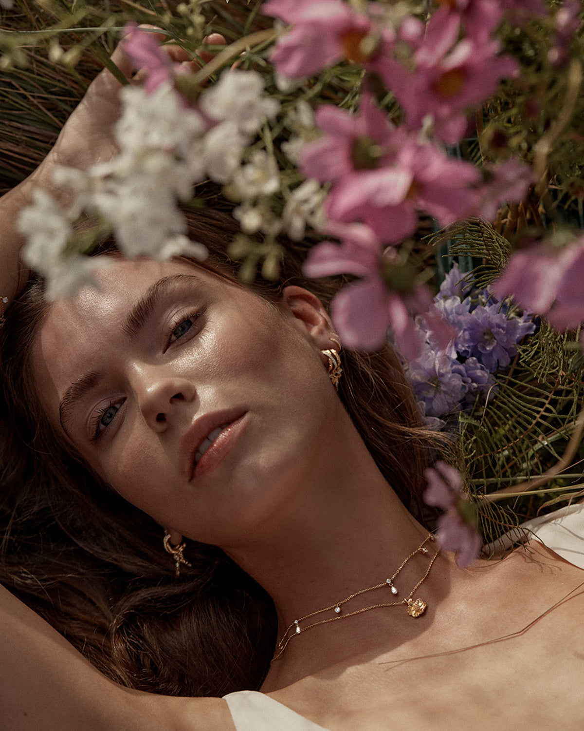 By Charlotte No Rain No Flowers Choker, Gold