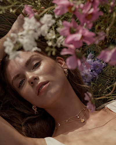 By Charlotte No Rain No Flowers Choker, Gold