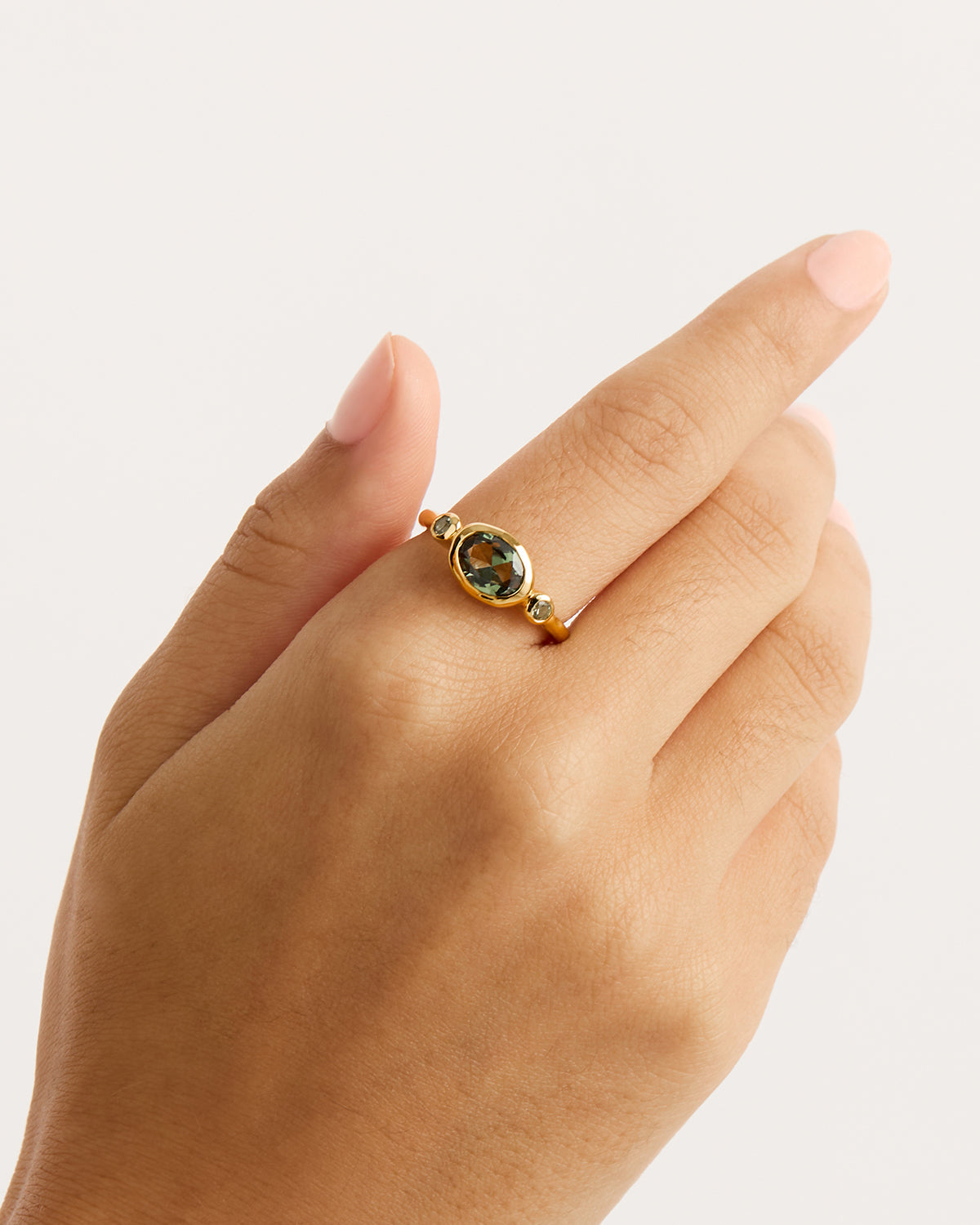 By Charlotte Radiant Soul Ring - Forest, Gold