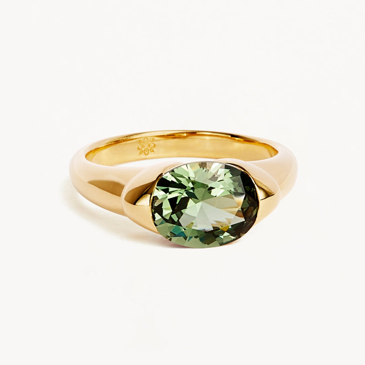 By Charlotte Sacred Jewel Ring - Forest, Gold