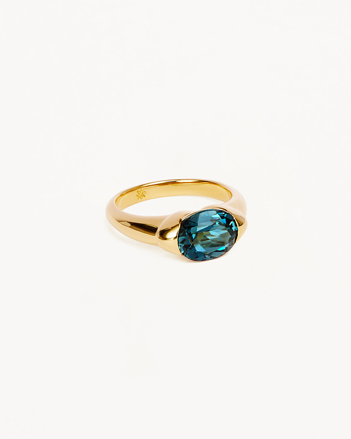 By Charlotte Sacred Jewel Ring - Ocean, Gold