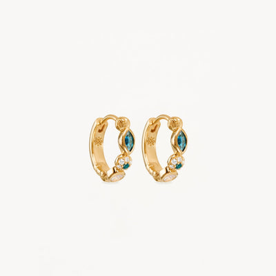 By Charlotte Protection of Eye Hoop Earrings, Gold or Silver