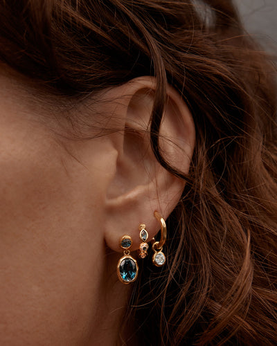 By Charlotte Protection of Eye Hoop Earrings, Gold or Silver