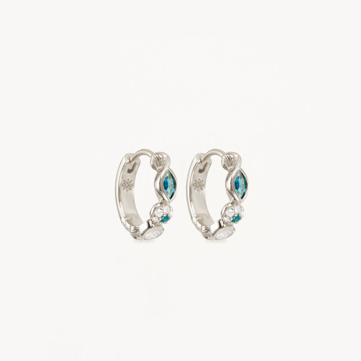 By Charlotte Protection of Eye Hoop Earrings, Gold or Silver