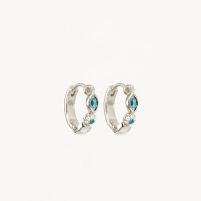 By Charlotte Protection of Eye Hoop Earrings, Gold or Silver