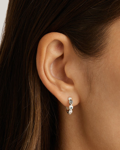 By Charlotte Protection of Eye Hoop Earrings, Gold or Silver