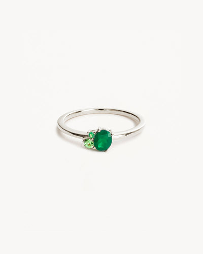 By Charlotte Kindred May Birthstone Ring, Gold or Silver