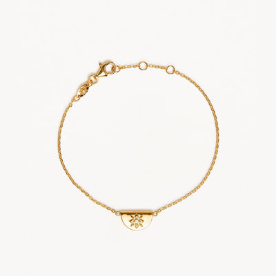 By Charlotte Lotus Bracelet, Gold or Silver